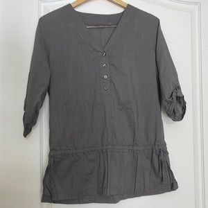 Merrel women's 100% cotton blouse grey size L in EUC
